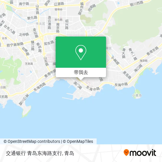 交通银行 青岛东海路支行地图