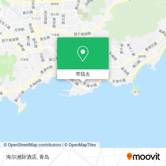 海尔洲际酒店地图