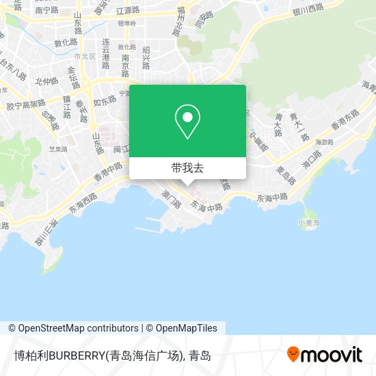 博柏利BURBERRY(青岛海信广场)地图
