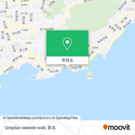 Qingdao seaside walk地图