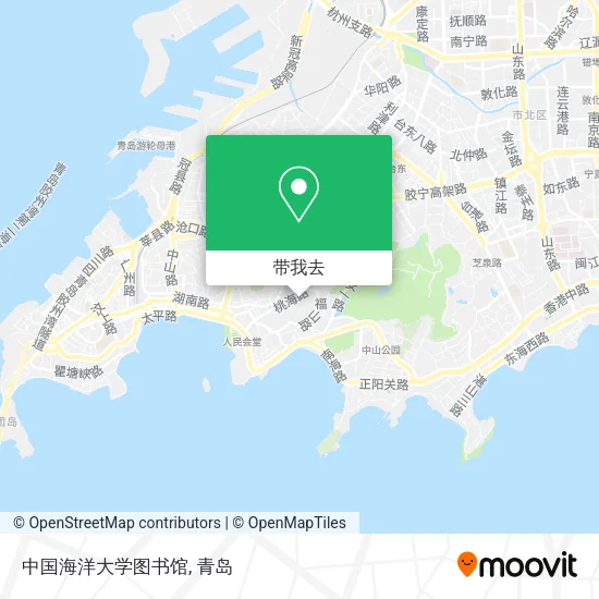 中国海洋大学图书馆地图
