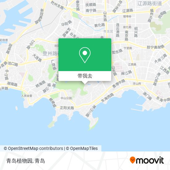 青岛植物园地图