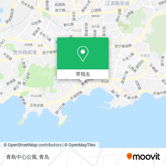 青島中心公寓地图