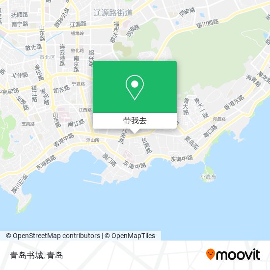 青岛书城地图