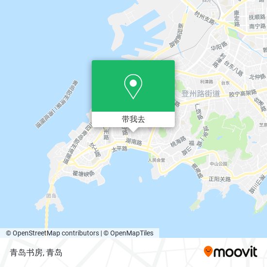 青岛书房地图