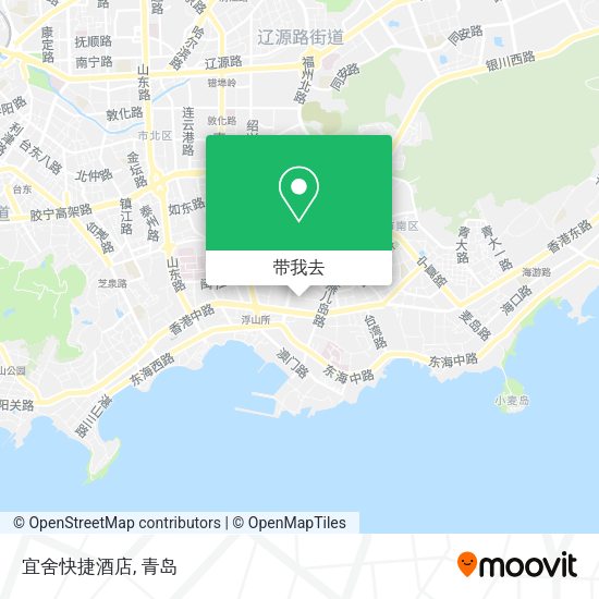 宜舍快捷酒店地图
