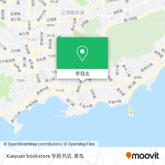 Xueyuan bookstore 学苑书店地图