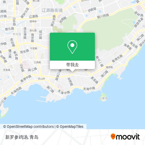 新罗参鸡汤地图