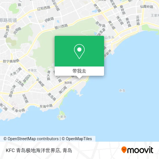 KFC 青岛极地海洋世界店地图