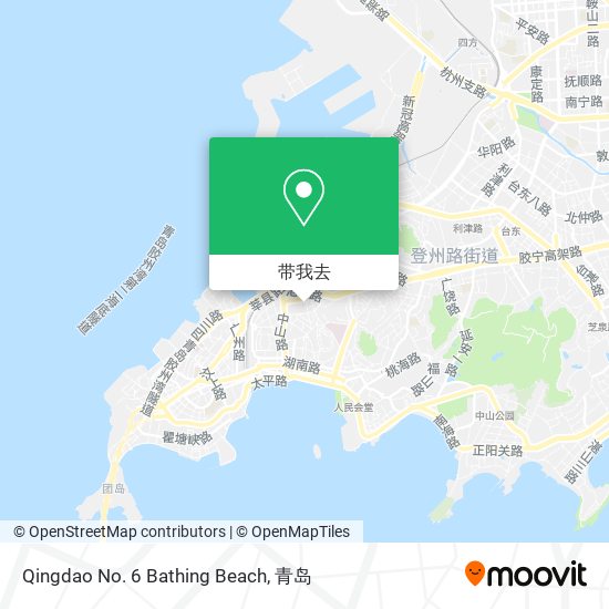 Qingdao No. 6 Bathing Beach地图