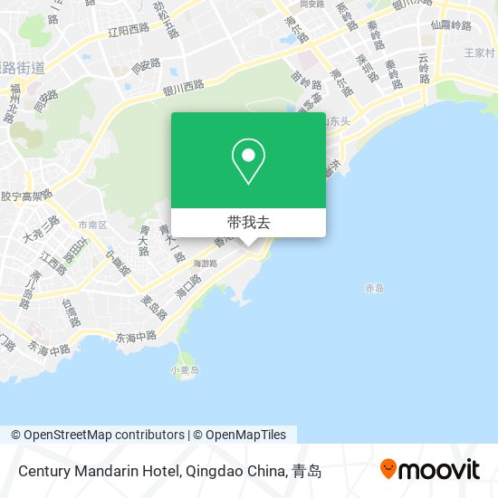 Century Mandarin Hotel, Qingdao China地图