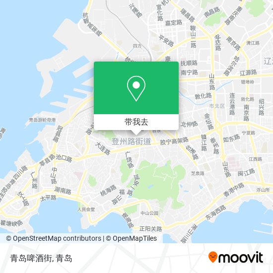青岛啤酒街地图