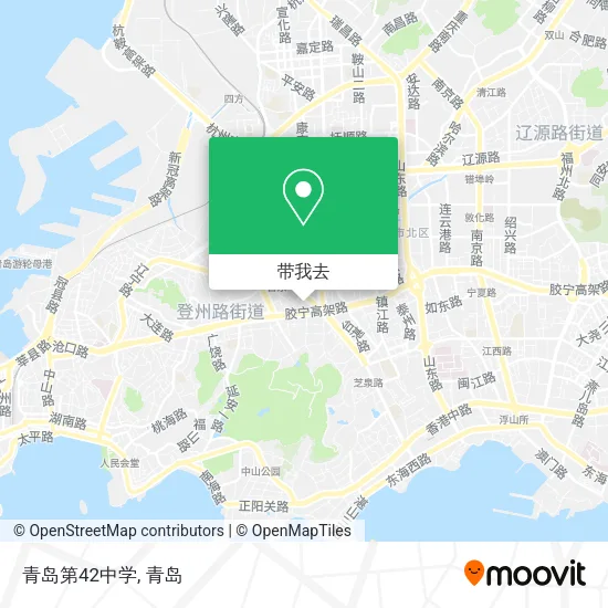 青岛第42中学地图