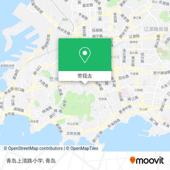 青岛上清路小学地图