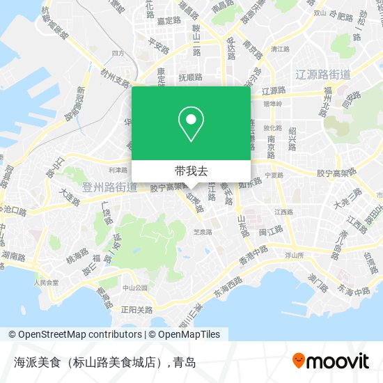 海派美食（标山路美食城店）地图