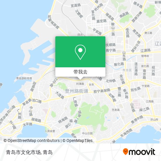青岛市文化市场地图