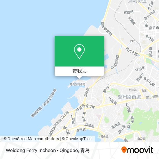 Weidong Ferry Incheon - Qingdao地图