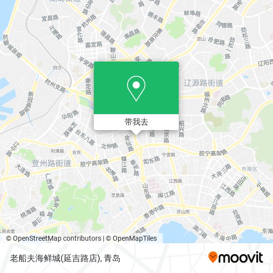 老船夫海鲜城(延吉路店)地图