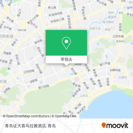 青岛证大喜马拉雅酒店地图