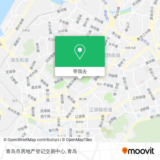 青岛市房地产登记交易中心地图