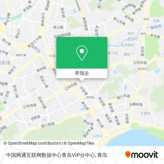 中国网通互联网数据中心青岛VIP分中心地图