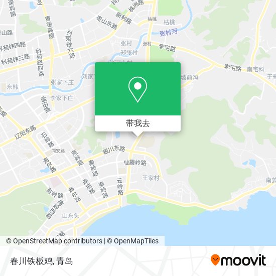 春川铁板鸡地图
