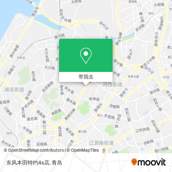 东风本田特约4s店地图