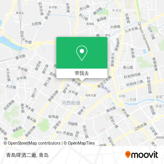 青島啤酒二廠地图