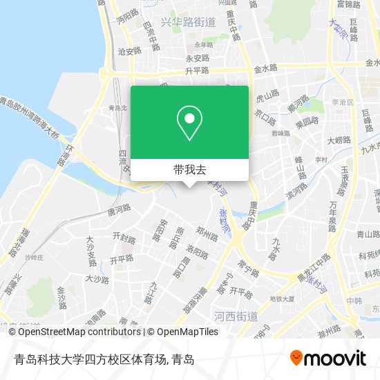 青岛科技大学四方校区体育场地图