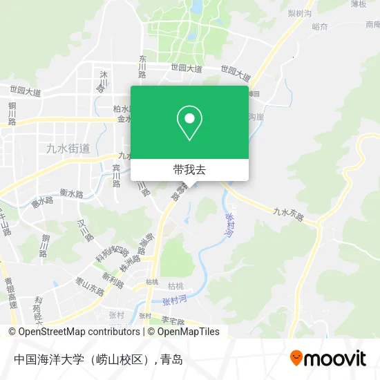 中国海洋大学（崂山校区）地图