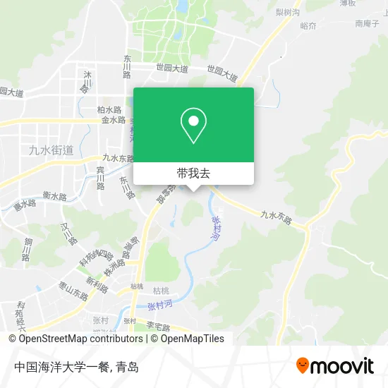 中国海洋大学一餐地图