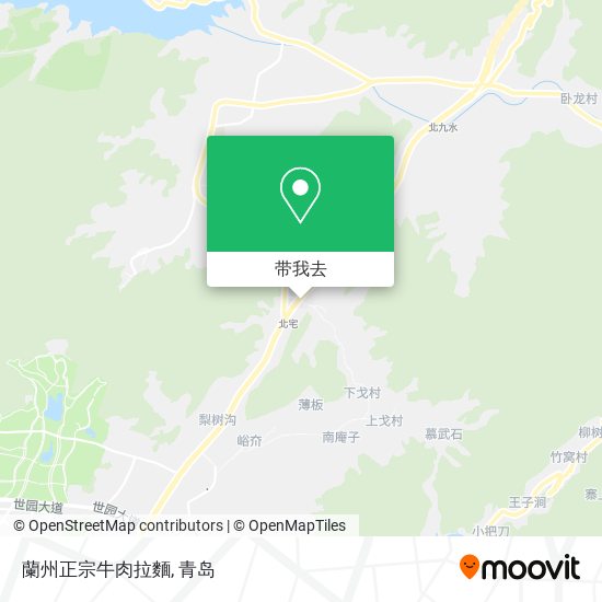 蘭州正宗牛肉拉麵地图