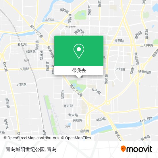 青岛城阳世纪公园地图