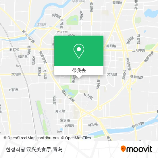 한성식당 汉兴美食厅地图