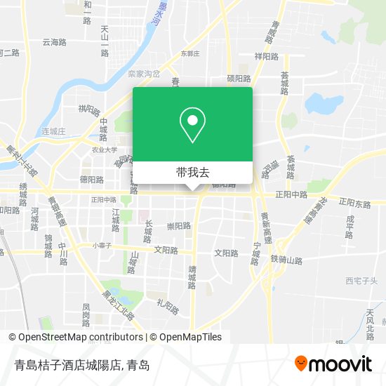 青島桔子酒店城陽店地图