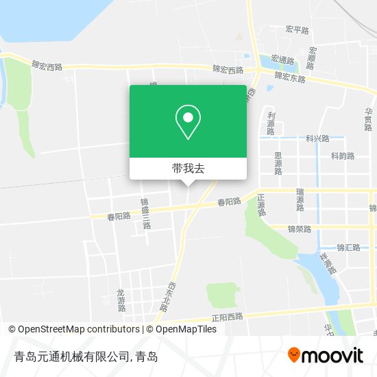 青岛元通机械有限公司地图