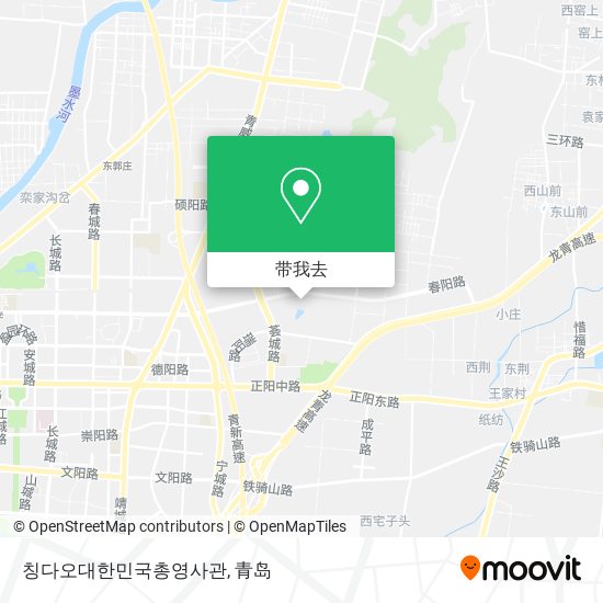 칭다오대한민국총영사관地图