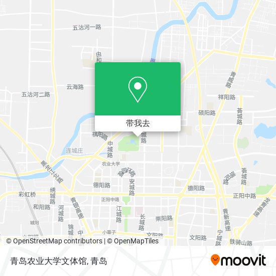 青岛农业大学文体馆地图
