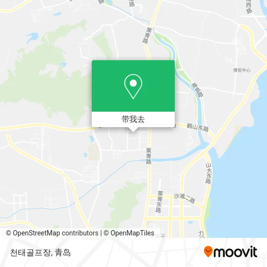 천태골프장地图