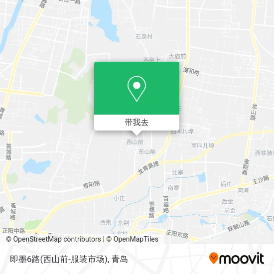 即墨6路(西山前-服装市场)地图