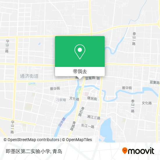 即墨区第二实验小学地图
