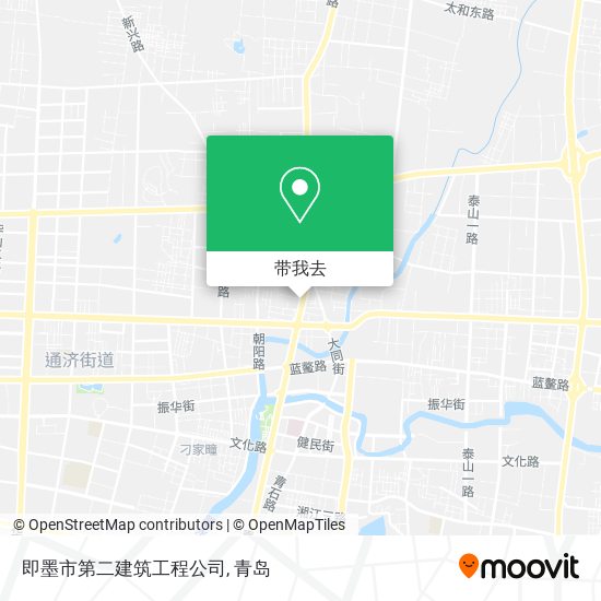 即墨市第二建筑工程公司地图