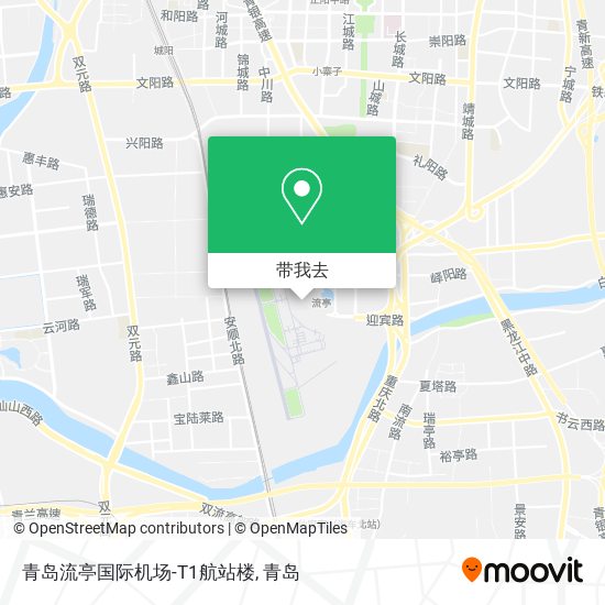 青岛流亭国际机场-T1航站楼地图
