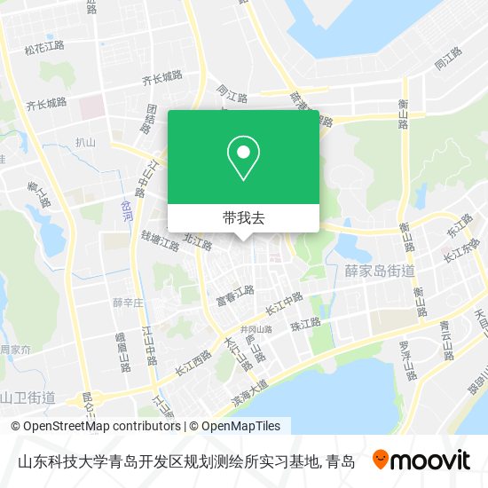 山东科技大学青岛开发区规划测绘所实习基地地图