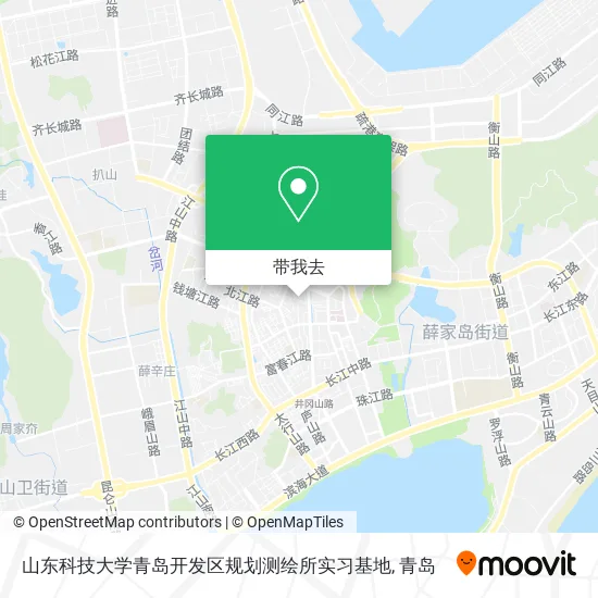 山东科技大学青岛开发区规划测绘所实习基地地图