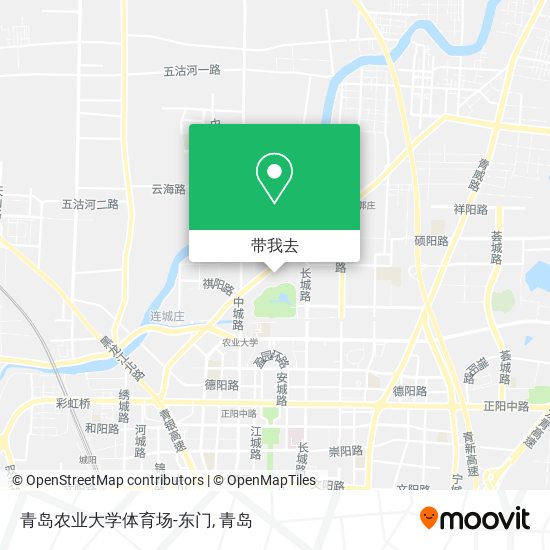 青岛农业大学体育场-东门地图