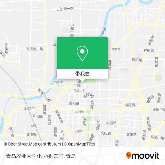 青岛农业大学化学楼-东门地图