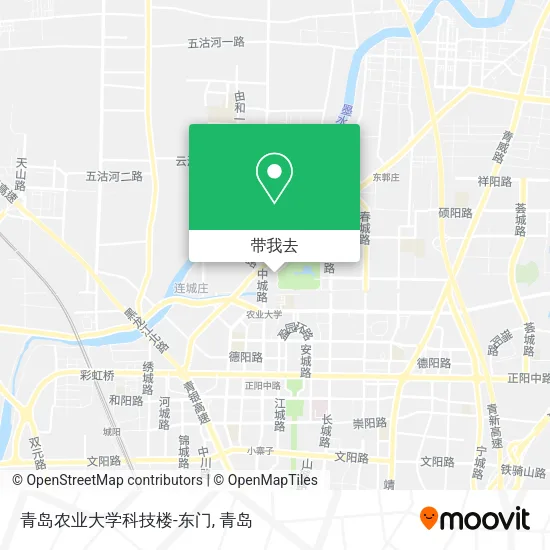 青岛农业大学科技楼-东门地图