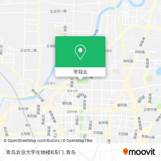青岛农业大学生物楼B东门地图