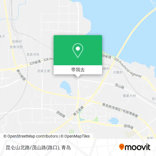 昆仑山北路/茂山路(路口)地图